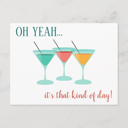 OH JA.Es ist so ein Tag Postkarte (Vorderseite)