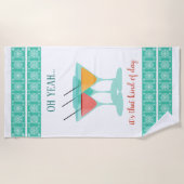 OH JA.Es ist so ein Tag Strandtuch (Vorderseite)