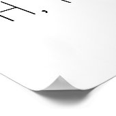 Oh ja! - MINIMALISTISCH Poster (Ecke)