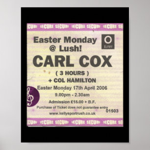 Oh ja Oh ja ja ja Portrush Ticket Sticker Poster