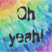 Oh ja Regenbogen Aufkleber (Vorderseite)