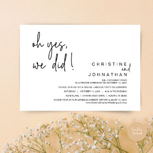 Oh ja, wir haben das getan, das Hochzeitstanz-Part Einladung