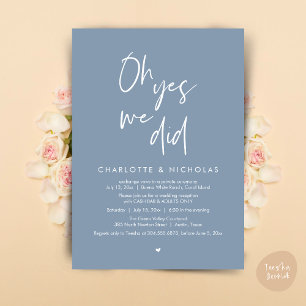 Oh ja, wir haben das getan, Hochzeitsessen Party C Einladung