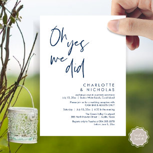 Oh ja, wir haben das getan, Hochzeitsessen Party C Einladung