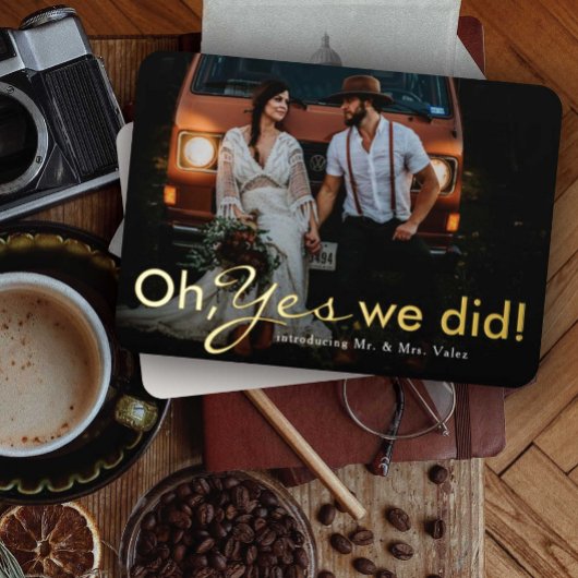 Oh ja, wir haben Elope Folieneinladung