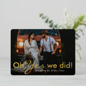 Oh ja, wir haben Elope Folieneinladung (Stehend vorne)