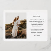 Oh ja, wir haben Elope Folieneinladung (Rückseite)