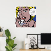Oh JeffI Liebe Sie auch, aber von Roy Lichtenstein Poster (Heimbüro)