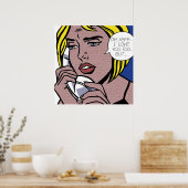 Oh JeffI Liebe Sie auch, aber von Roy Lichtenstein Poster (Küche)
