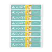 Oh, Jolly! Brush Holiday Foto Rücksendeadresse (Bogen)