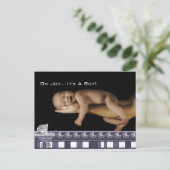 Oh, Joy. Das ist ein Baby! Lila könnte Junge oder Postkarte (Stehend Vorderseite)