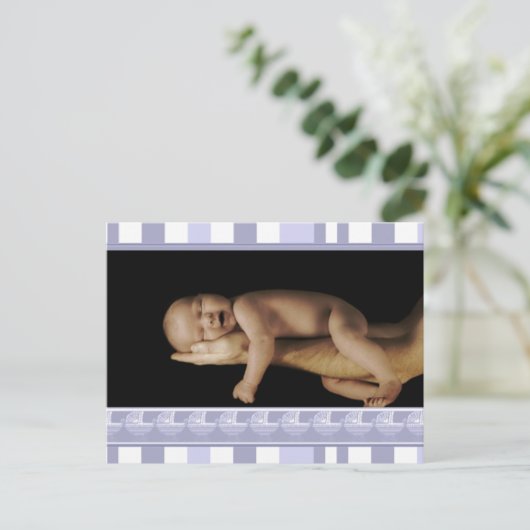 Oh, Joy. Das ist ein Junge! Postkarte (Stehend Vorderseite)