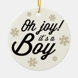 Oh, Joy Es ist eine junge Foto Urlaub Geburtstagsk Keramik Ornament