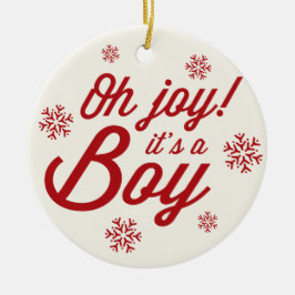 Oh, Joy Es ist eine junge Foto Urlaub Geburtstagsk Keramikornament