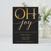 Oh Joy Gold Weihnachten Party Einladungen (Stehend Vorderseite)