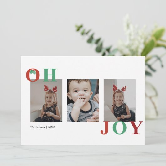 Oh Joy Weihnachtskarte Feiertagskarte (Stehend Vorderseite)