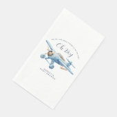 Oh Junge! Abenteuer warten auf Airplane Boy Baby S Serviette (Ecke)