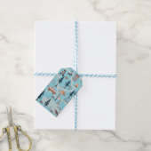 Oh Junge, Abenteuer warten, Blau Geschenkanhänger (Mit Garn)