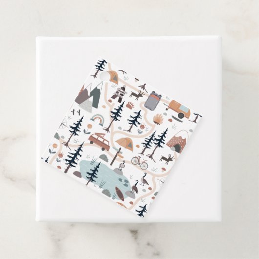 Oh Junge, Abenteuer wartet, Blau Geschenkanhänger (Beispiel)