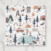 Oh Junge, Abenteuer wartet, Blau Geschenkanhänger (Vorderseite)