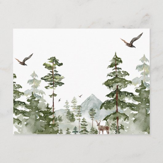 Oh Junge Adventure Pine Forest Advisor für Mama Begleitkarte (Rückseite)