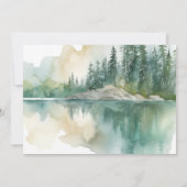 Oh Junge Aquarell Mama und Bärenwürfel Kinderdusch Einladung (Rückseite)