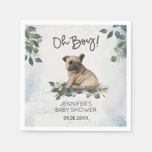 Oh Junge! Baby Dusche Mops Welppy Napkins Serviette
