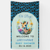 Oh Junge! Baby Giraffe Baby Dusche Banner (Vertikal)