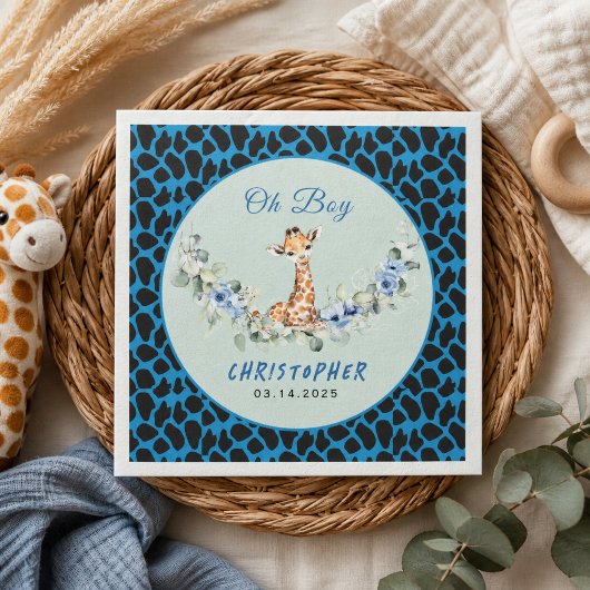 Oh Junge! Baby Giraffe Baby Dusche Serviette