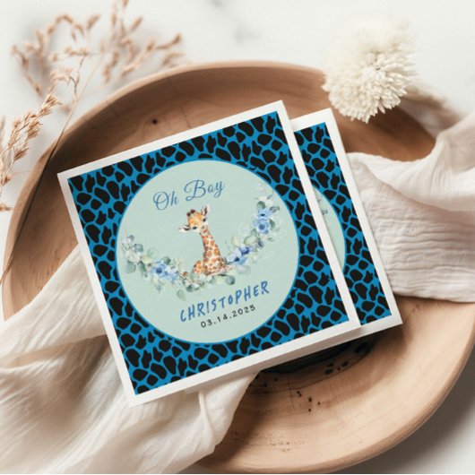 Oh Junge! Baby Giraffe Baby Dusche Serviette