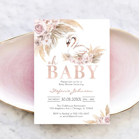 Oh Junge Baby Shower Einladung