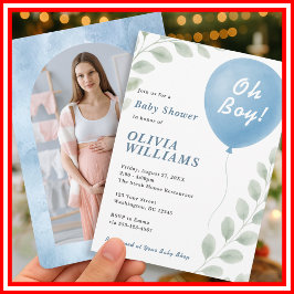 Oh Junge Baby Shower Einladung