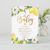 Oh Junge Baby Shower Einladung (Stehend Vorderseite)