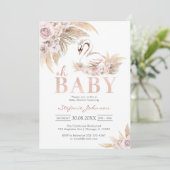 Oh Junge Baby Shower Einladung (Stehend Vorderseite)