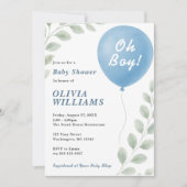 Oh Junge Baby Shower Einladung (Vorderseite)