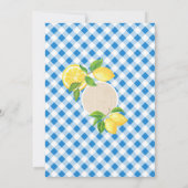 Oh Junge Baby Shower Einladung mit Zitrone (Rückseite)