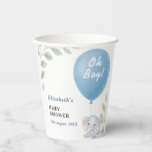 Oh Junge Baby Shower Pappbecher (Vorderseite)