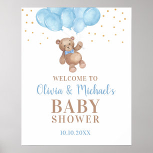 Oh Junge Baby Shower Party Willkommensposter Poster