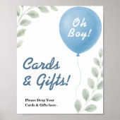 Oh Junge Baby Shower Poster (Vorne)