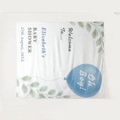Oh Junge Baby Shower Wandteppich (Vorderseite (Horizontal))