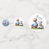 Oh, Junge! Baby- und Bulldog-Babydusche Konfetti (Rückseiten)