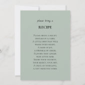 Oh Junge, Babydusche Eukalyptus Einladung (Rückseite)