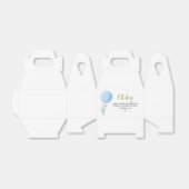 Oh Junge Babydusche mit Balloons Gefälligkeitsbox Geschenkschachtel (Ungefaltet)