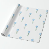 Oh Junge Ballon Grüne Eukalyptus Babydusche Geschenkpapier (Ungerollt)