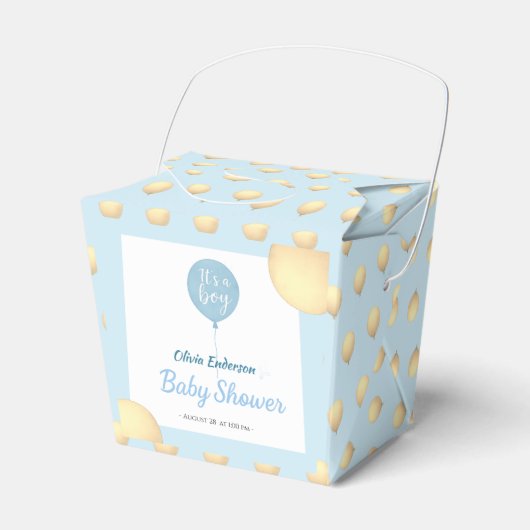 Oh, Junge! Balloon Baby ist fällig Geschenkschachtel (Vorderseite)