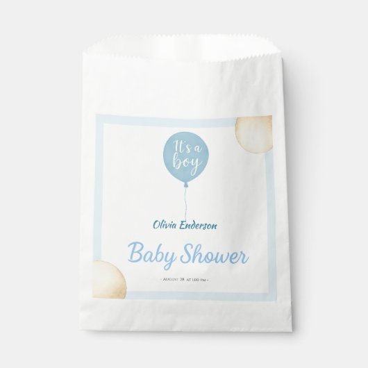 Oh, Junge! Balloon Baby ist fällig Geschenktütchen (Vorderseite)