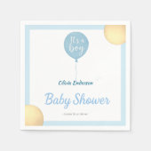 Oh, Junge! Balloon Baby ist fällig Serviette (Vorderseite)