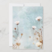 Oh Junge! Blaue Aquarell-Babydusche Einladung (Rückseite)