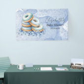 Oh Junge Blaue Donuts Baby Shower Banner (Messeveranstaltung)