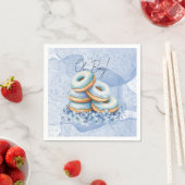 Oh Junge Blaue Donuts Baby Shower Serviette (Beispiel)